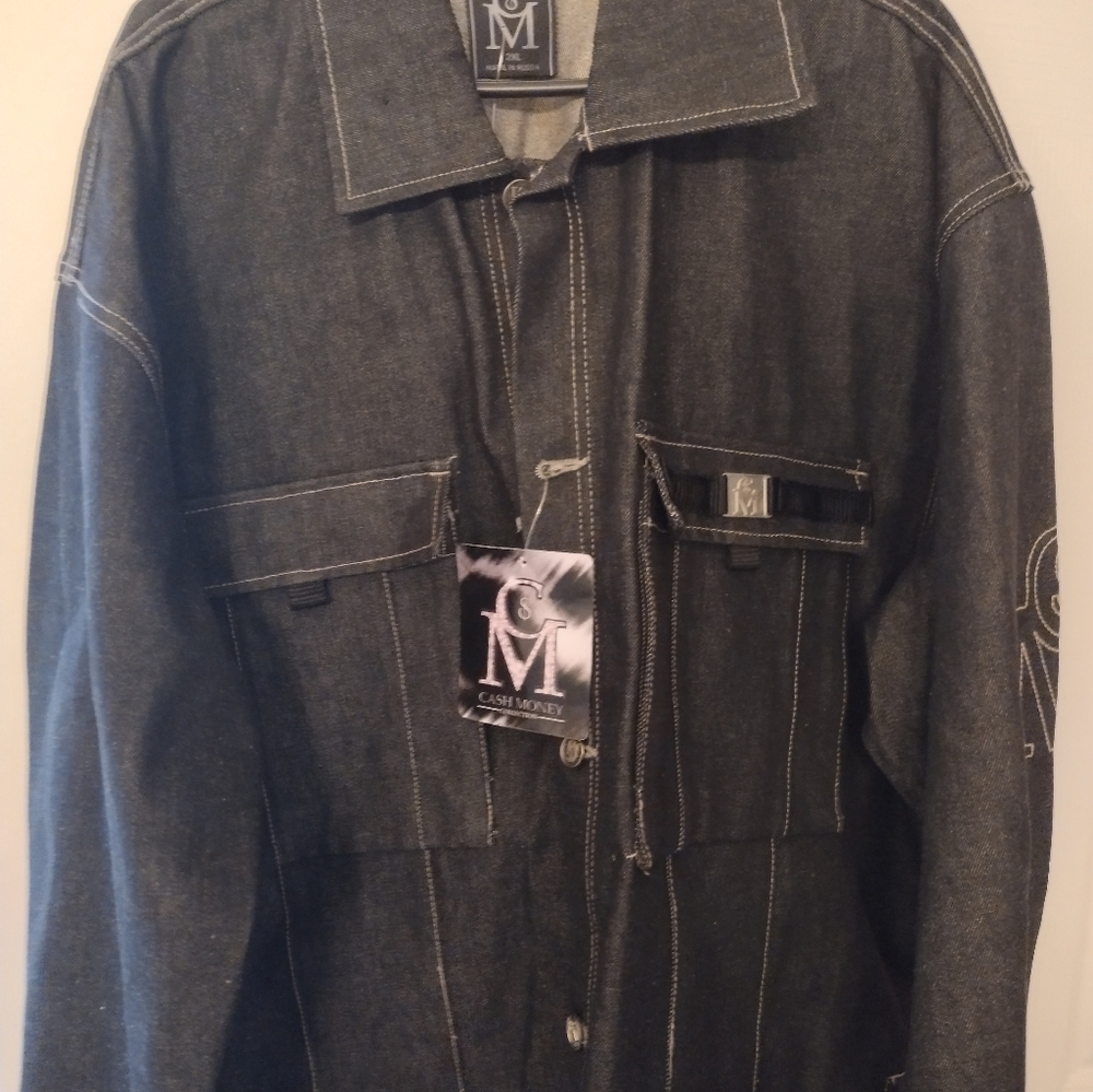 Men Black Denim Jacket